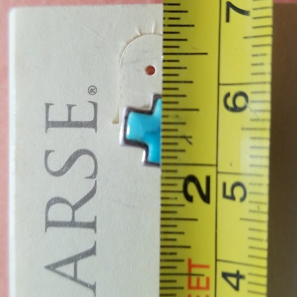 BARSE Cross-Torquise-Sterling Silver Earrings - Picture 5 of 6